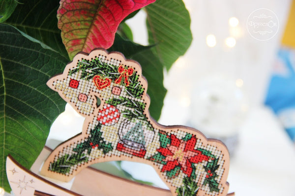π DIY Counted Cross Stitch Kit Rocking Horse