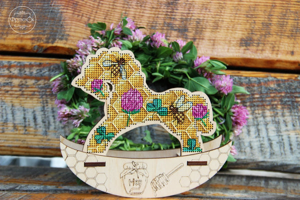 π DIY Counted Cross Stitch Kit Rocking Horse