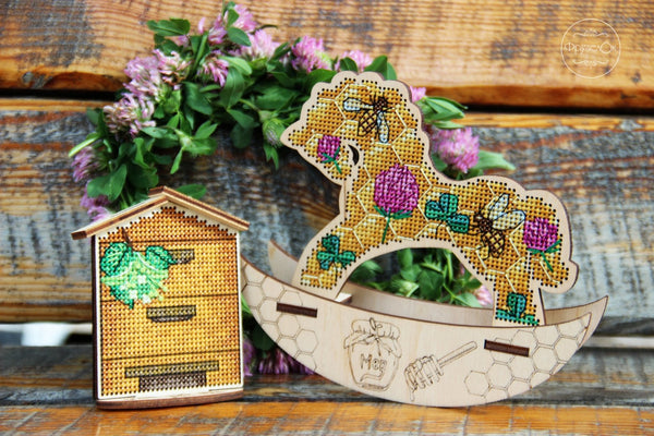 π DIY Counted Cross Stitch Kit Rocking Horse