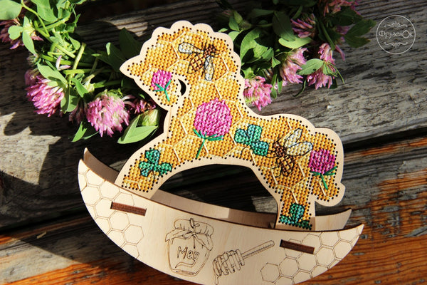 π DIY Counted Cross Stitch Kit Rocking Horse