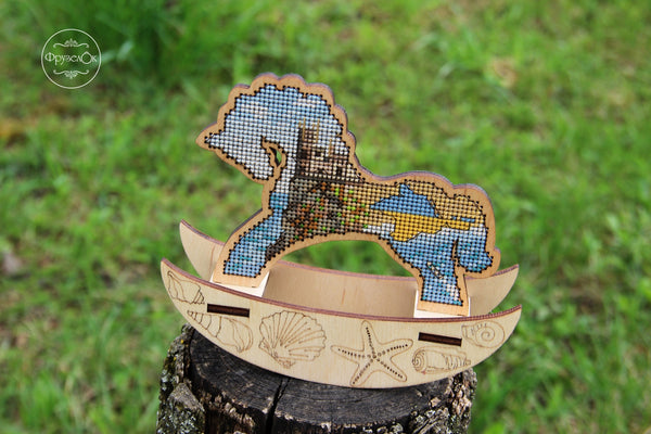 π DIY Counted Cross Stitch Kit Rocking Horse