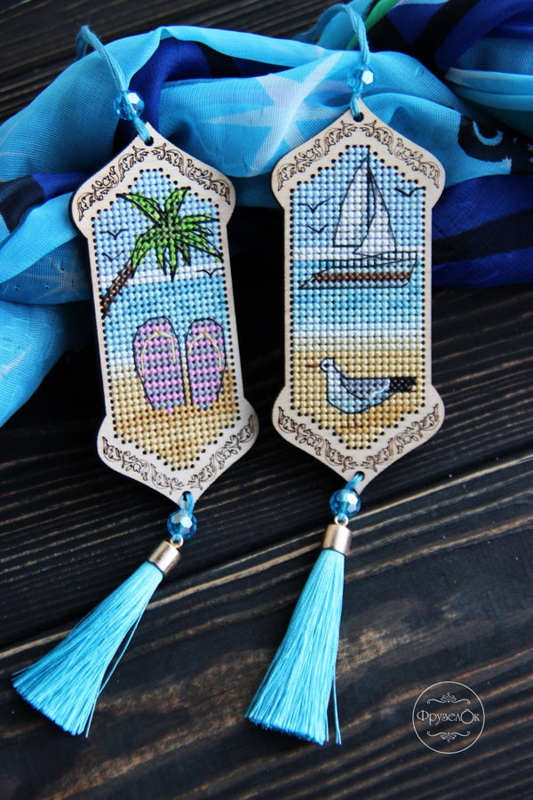 DIY Cross stitch kit on wood