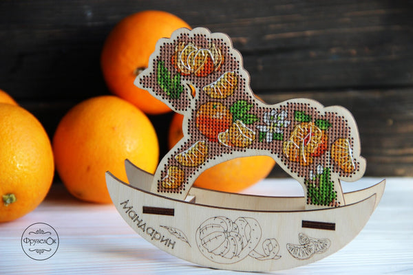 π DIY Counted Cross Stitch Kit Rocking Horse