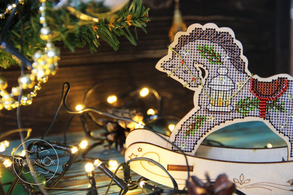 π DIY Counted Cross Stitch Kit Rocking Horse