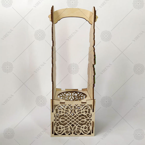 DIY Bottle Holder Kit, Bead embroidery on wood craft kit