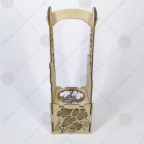 DIY Bottle Holder Kit, Bead embroidery on wood craft kit