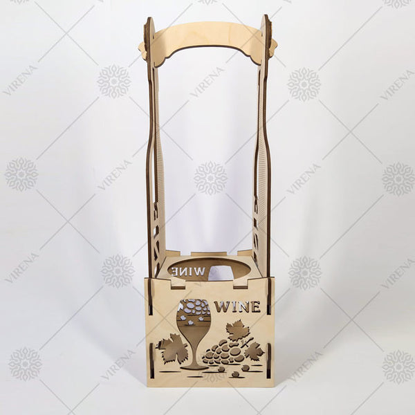 DIY Bottle Holder Kit, Bead embroidery on wood craft kit