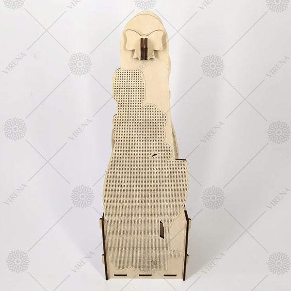 DIY Bottle Holder Kit, Bead embroidery on wood craft kit