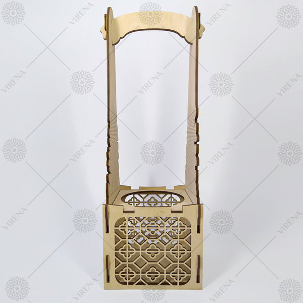 DIY Bottle Holder Kit, Bead embroidery on wood craft kit