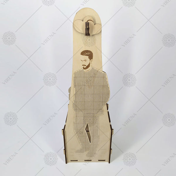 DIY Bottle Holder Kit, Bead embroidery on wood craft kit