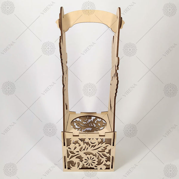 DIY Bottle Holder Kit, Bead embroidery on wood craft kit