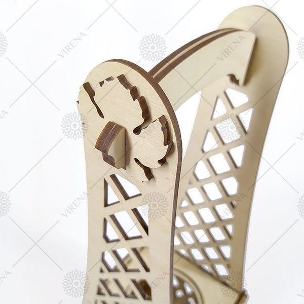 DIY Bottle Holder Kit, Bead embroidery on wood craft kit