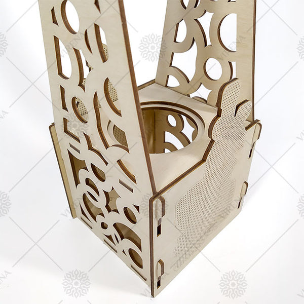 DIY Bottle Holder Kit, Bead embroidery on wood craft kit