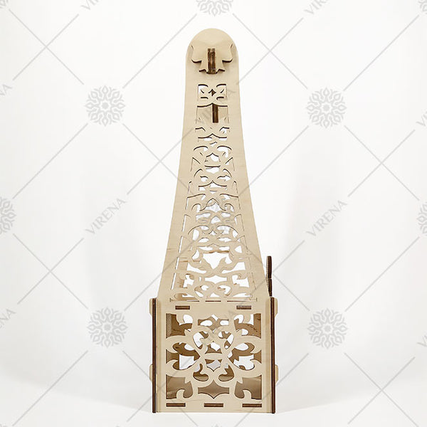 DIY Bottle Holder Kit, Bead embroidery on wood craft kit