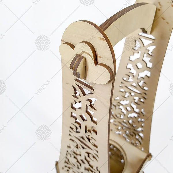 DIY Bottle Holder Kit, Bead embroidery on wood craft kit