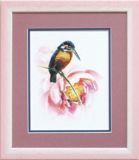 DIY Cross stitch kit with a printed canvas