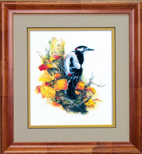 DIY Cross stitch kit with a printed canvas