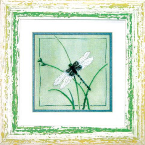 DIY Cross stitch kit with a printed canvas