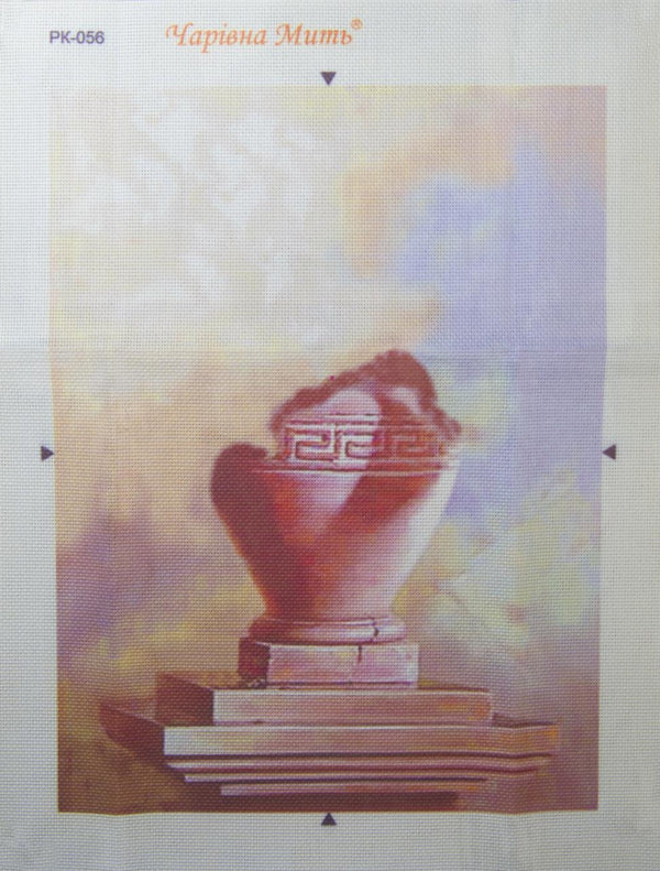 DIY Cross stitch kit with a printed canvas