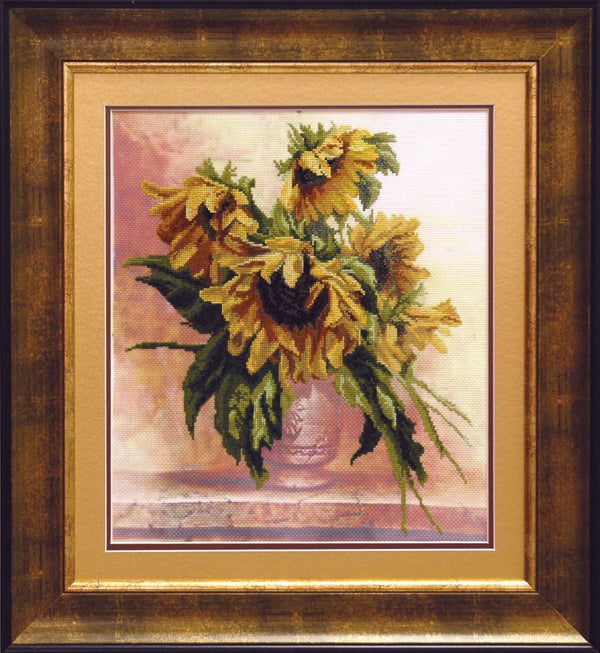 DIY Cross stitch kit with a printed canvas