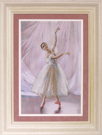 DIY Cross stitch kit with a printed canvas