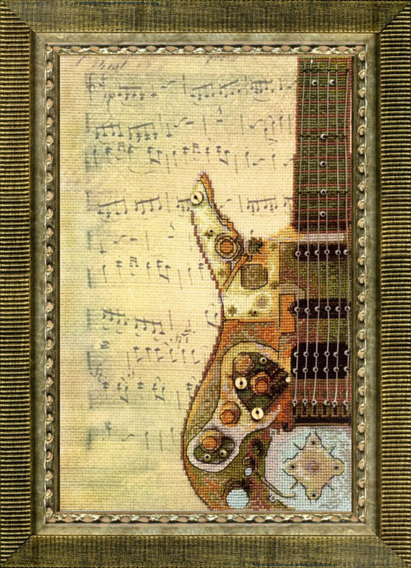 DIY Cross stitch kit with a printed canvas