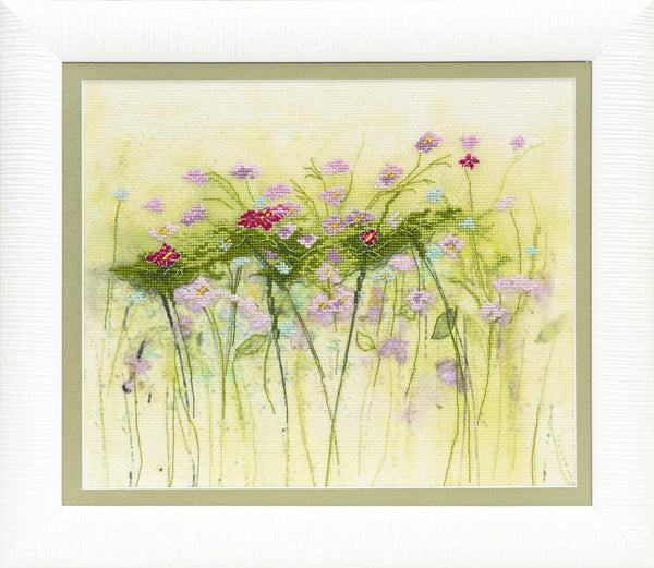 DIY Cross stitch kit with a printed canvas