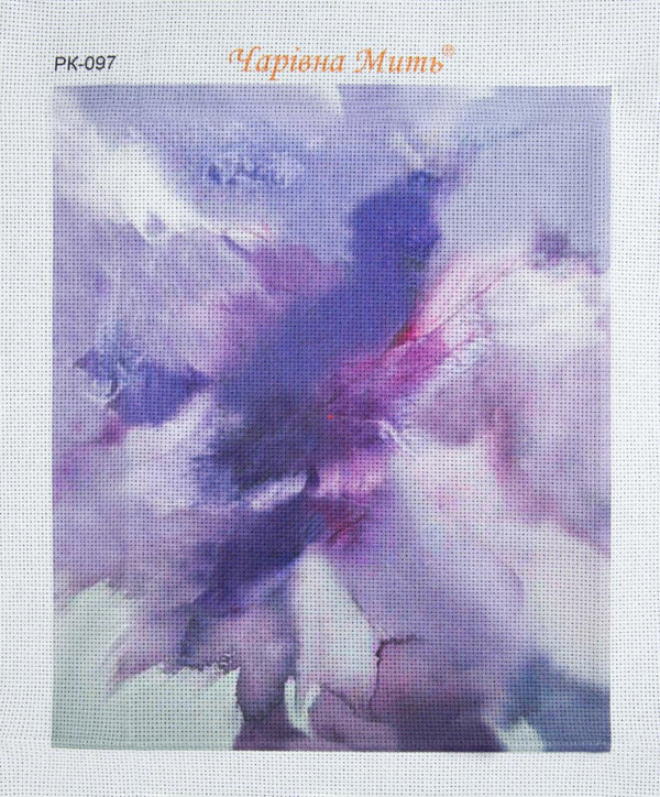 DIY Cross stitch kit with a printed canvas