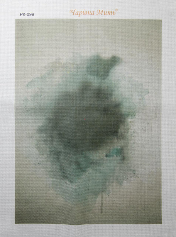 DIY Cross stitch kit with a printed canvas