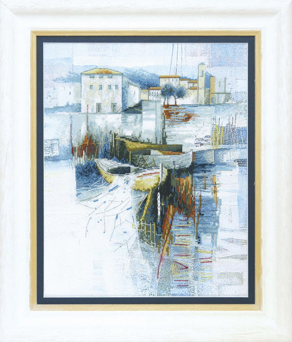 DIY Cross stitch kit with a printed canvas