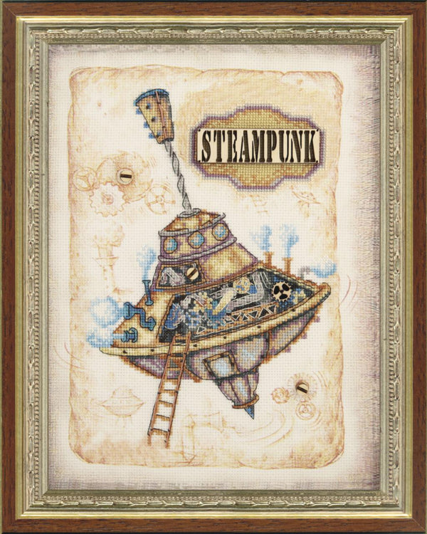 DIY Cross stitch kit with a printed canvas