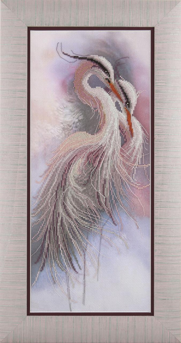 DIY Cross stitch kit with a printed canvas