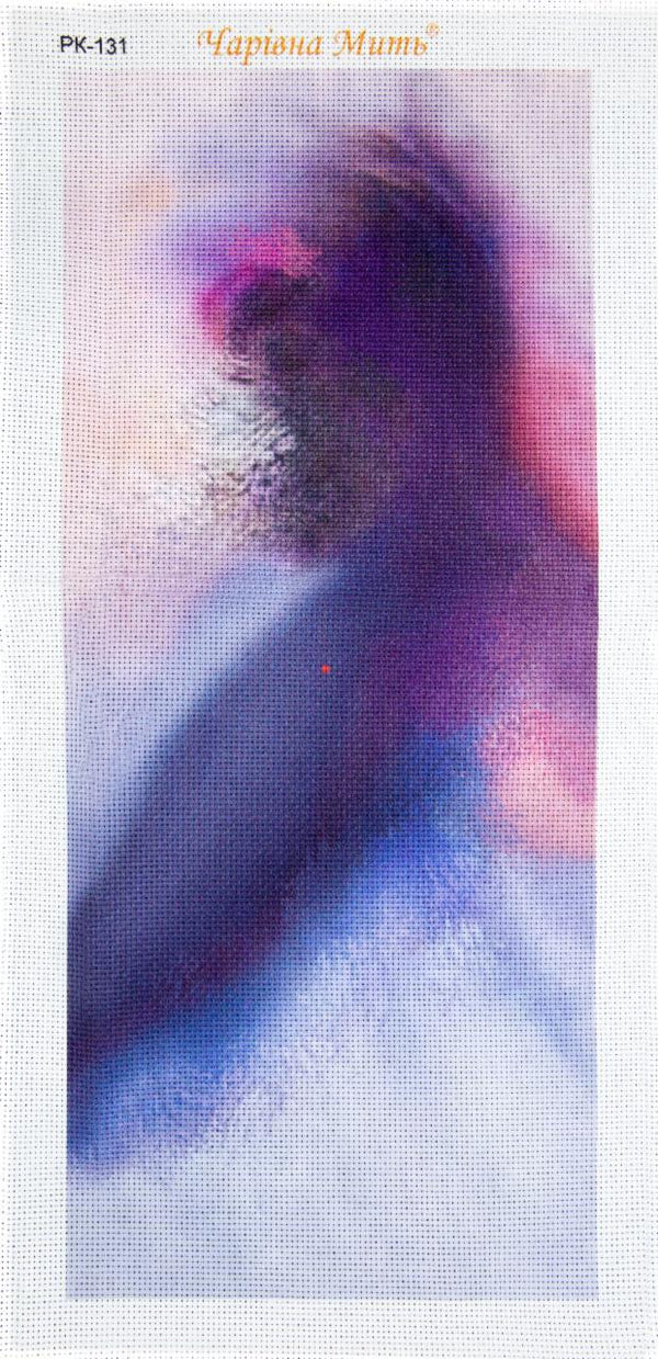 DIY Cross stitch kit with a printed canvas