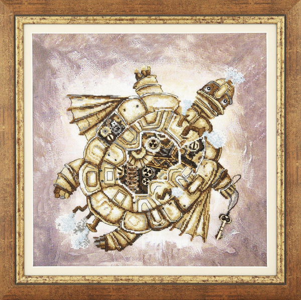 DIY Cross stitch kit with a printed canvas