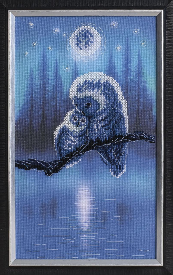 DIY Cross stitch kit with a printed canvas