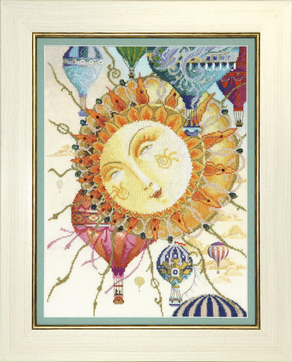 DIY Cross stitch kit with a printed canvas