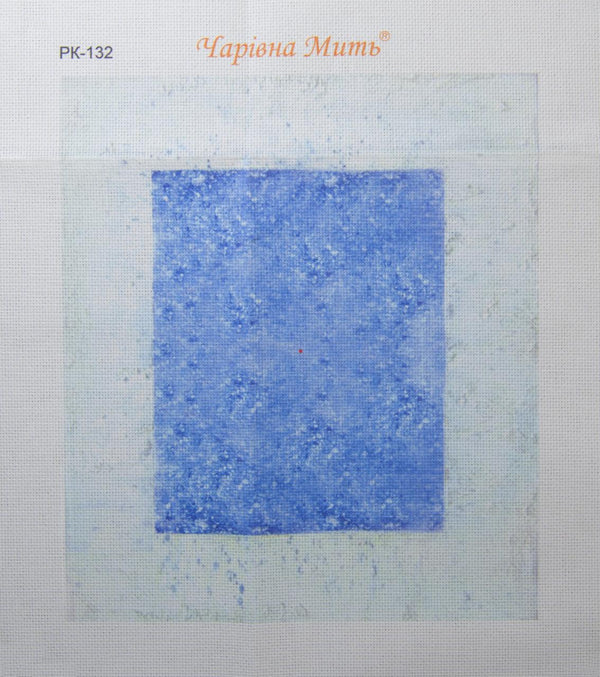 DIY Cross stitch kit with a printed canvas