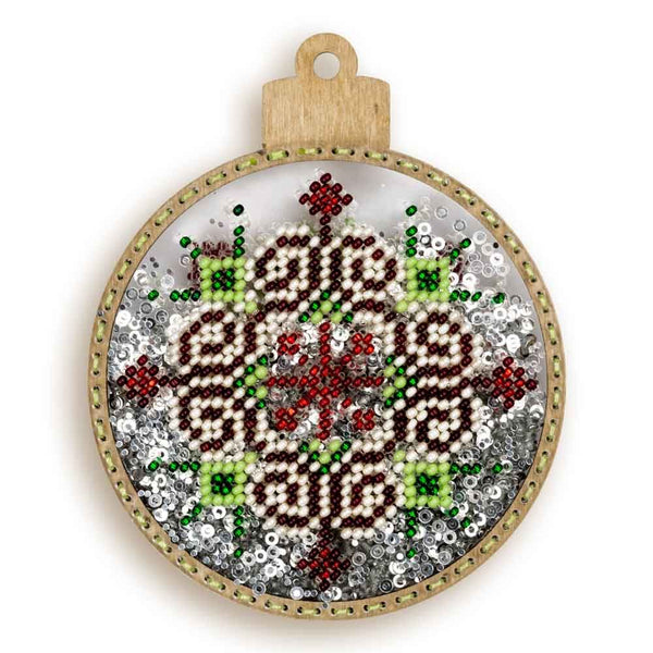 DIY Bead embroidery kit on a plastic base