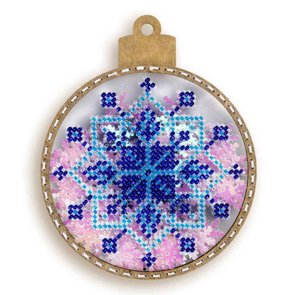 DIY Bead embroidery kit on a plastic base