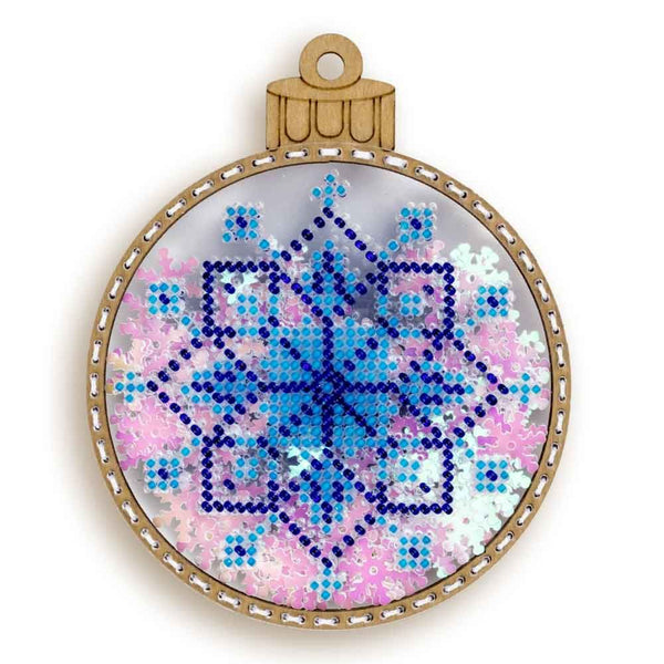 DIY Bead embroidery kit on a plastic base