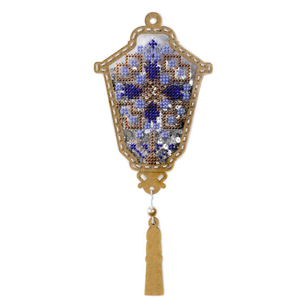 DIY Bead embroidery kit on a plastic base