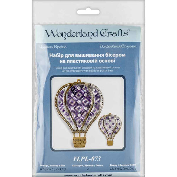 DIY Bead embroidery kit on a plastic base