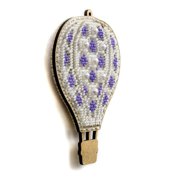 DIY Bead embroidery kit on a plastic base