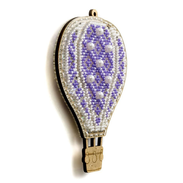 DIY Bead embroidery kit on a plastic base