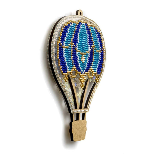 DIY Bead embroidery kit on a plastic base