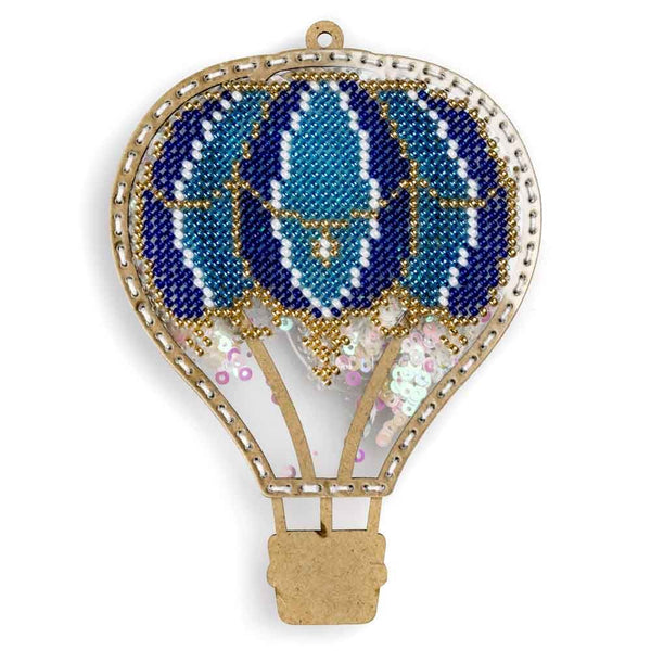 DIY Bead embroidery kit on a plastic base