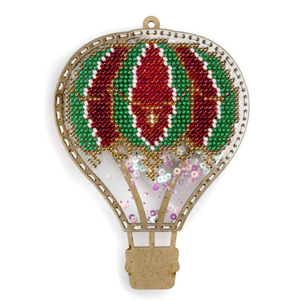 DIY Bead embroidery kit on a plastic base