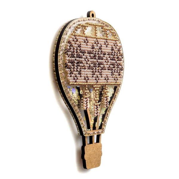 DIY Bead embroidery kit on a plastic base