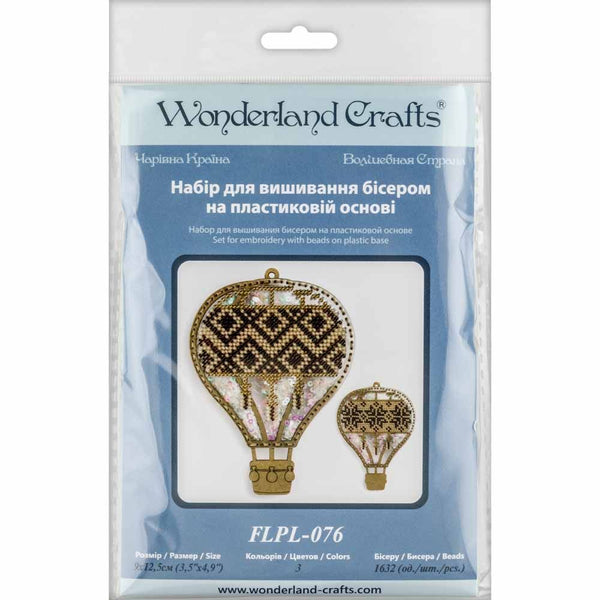 DIY Bead embroidery kit on a plastic base