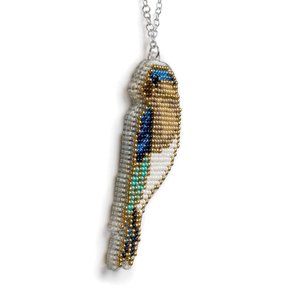 Bead embroidery kit on a plastic base